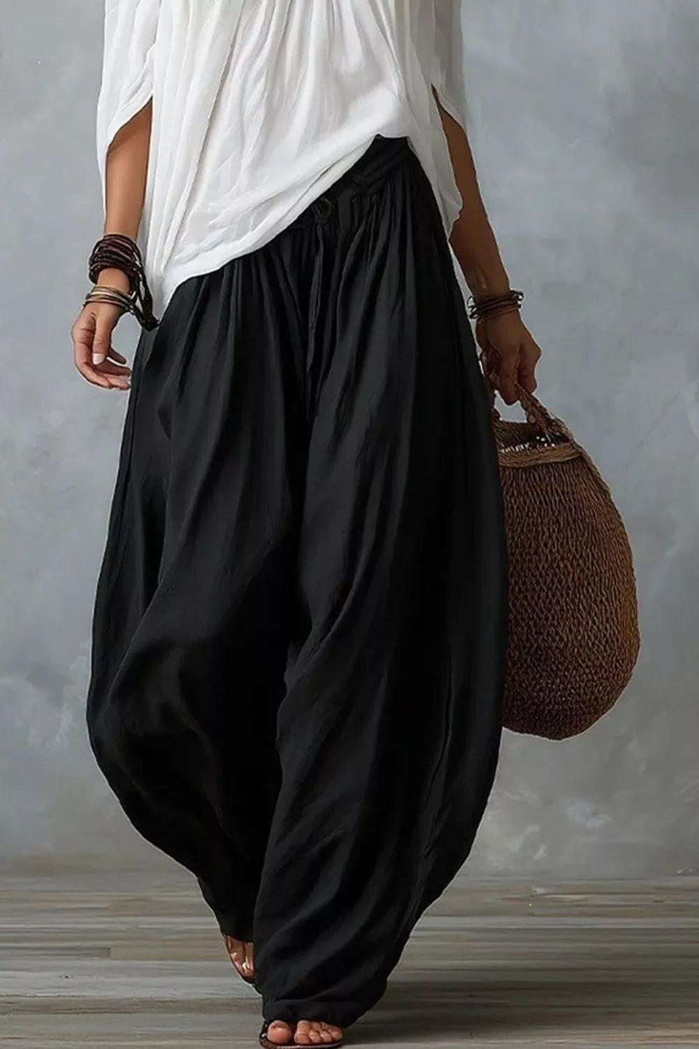 Off-Shoulder Top and Wide-Leg Pants 5