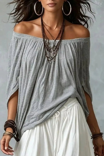 Off-Shoulder Top and Wide-Leg Pants 7