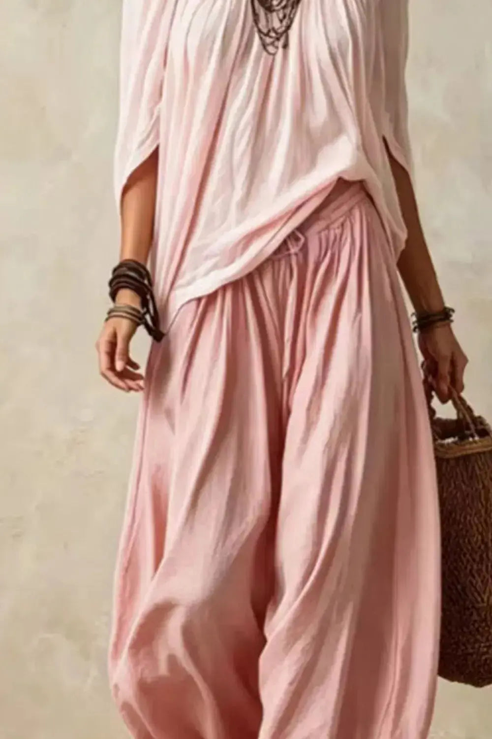 Off-Shoulder Top and Wide-Leg Pants 11