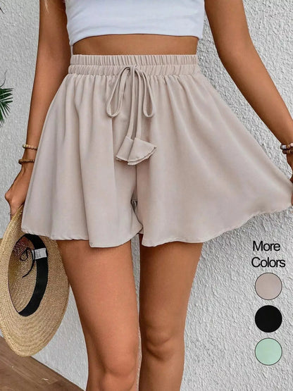 Flowy Drawstring Waist Shorts Chic 7
