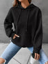Full Size Textured Kangaroo Pocket Hoodie 3