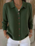 Full Size Button-Down Knit Cardigan Plus Size 3