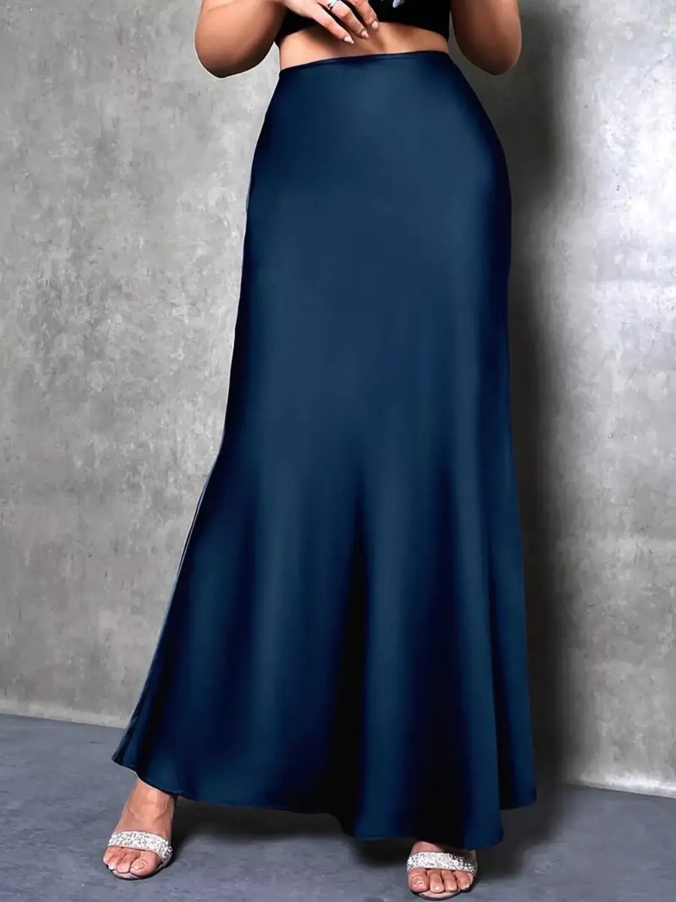 Satin Maxi Skirt 1