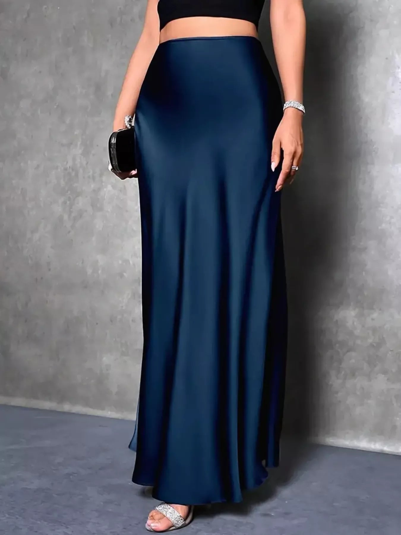 Satin Maxi Skirt 4