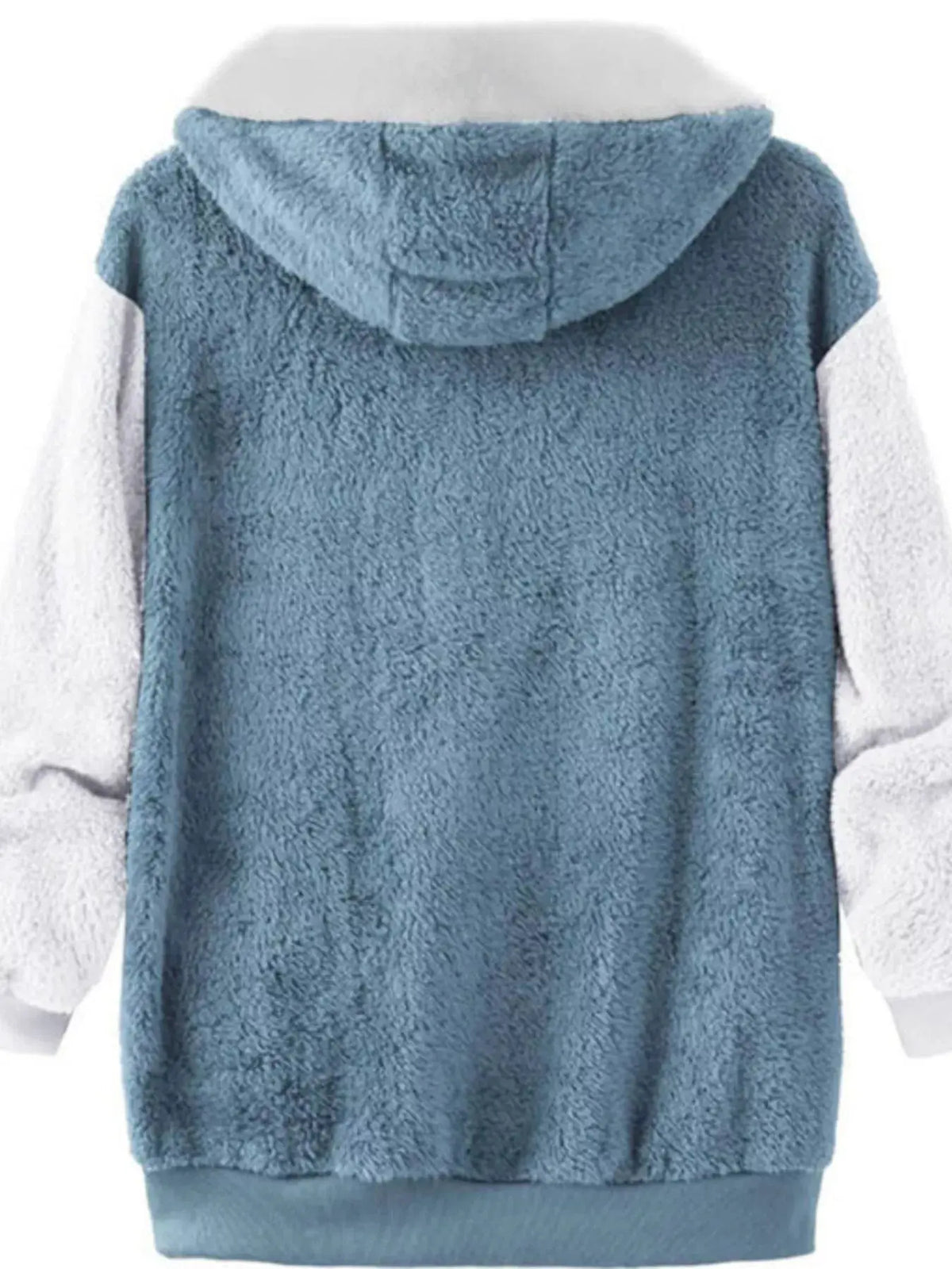 Full Size Fleece Zip-Up Hooded Outerwear Plus Size 2