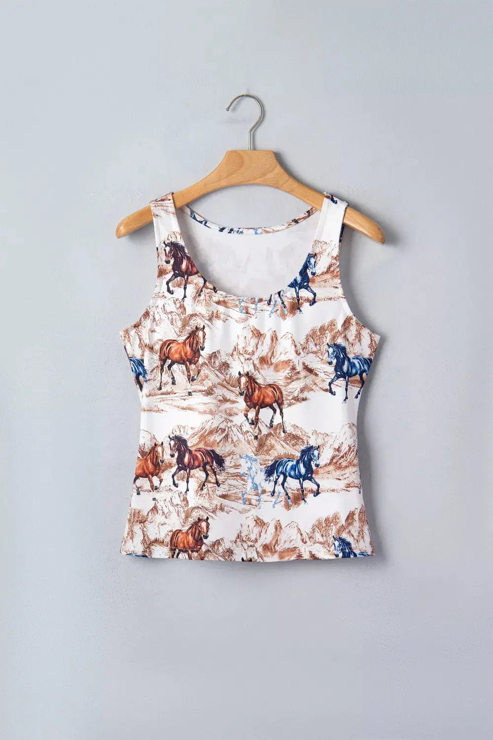 Horse Hat Western Slim Tank Top 2