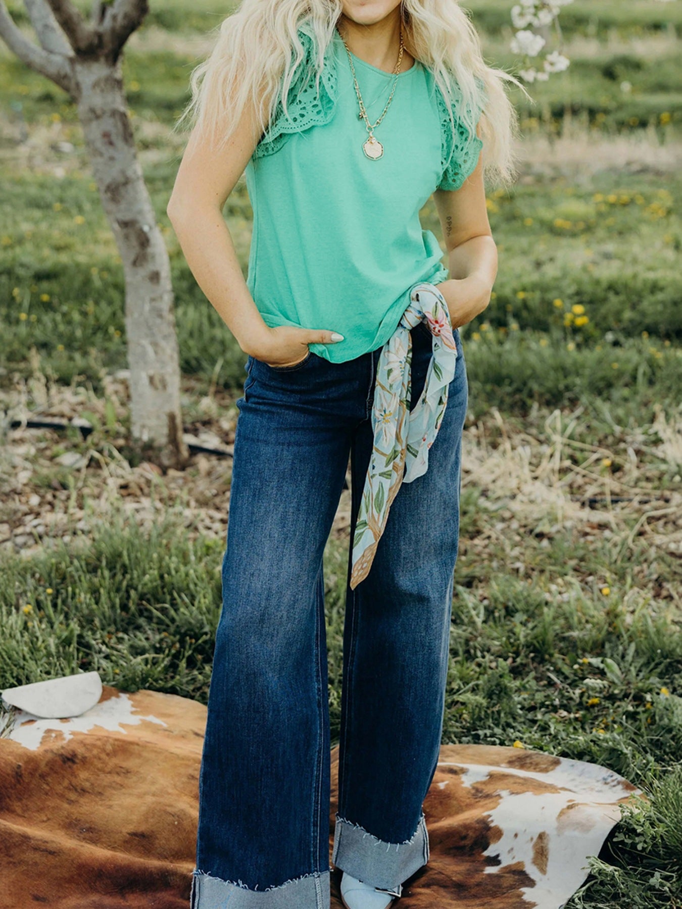  Ruffled Cap Sleeve Top 2