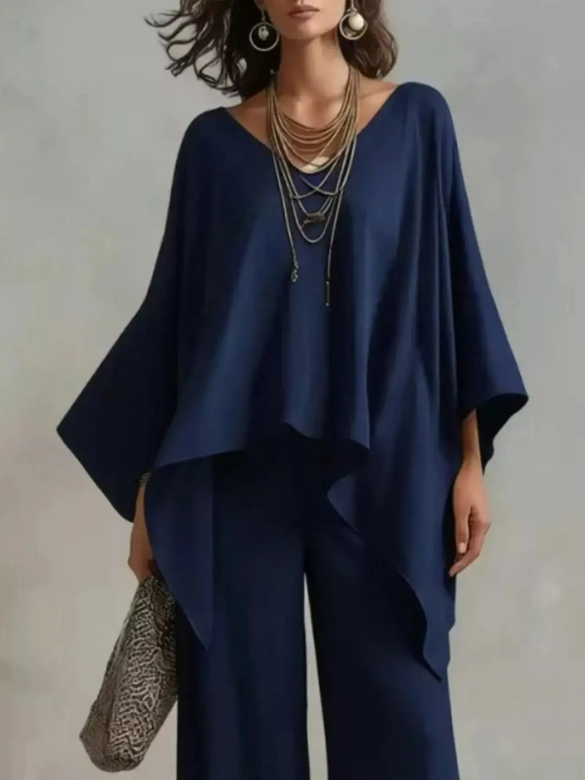 Full Size V-Neck Top and Pants 5