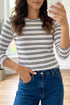  Round Neck Long Sleeve Top 